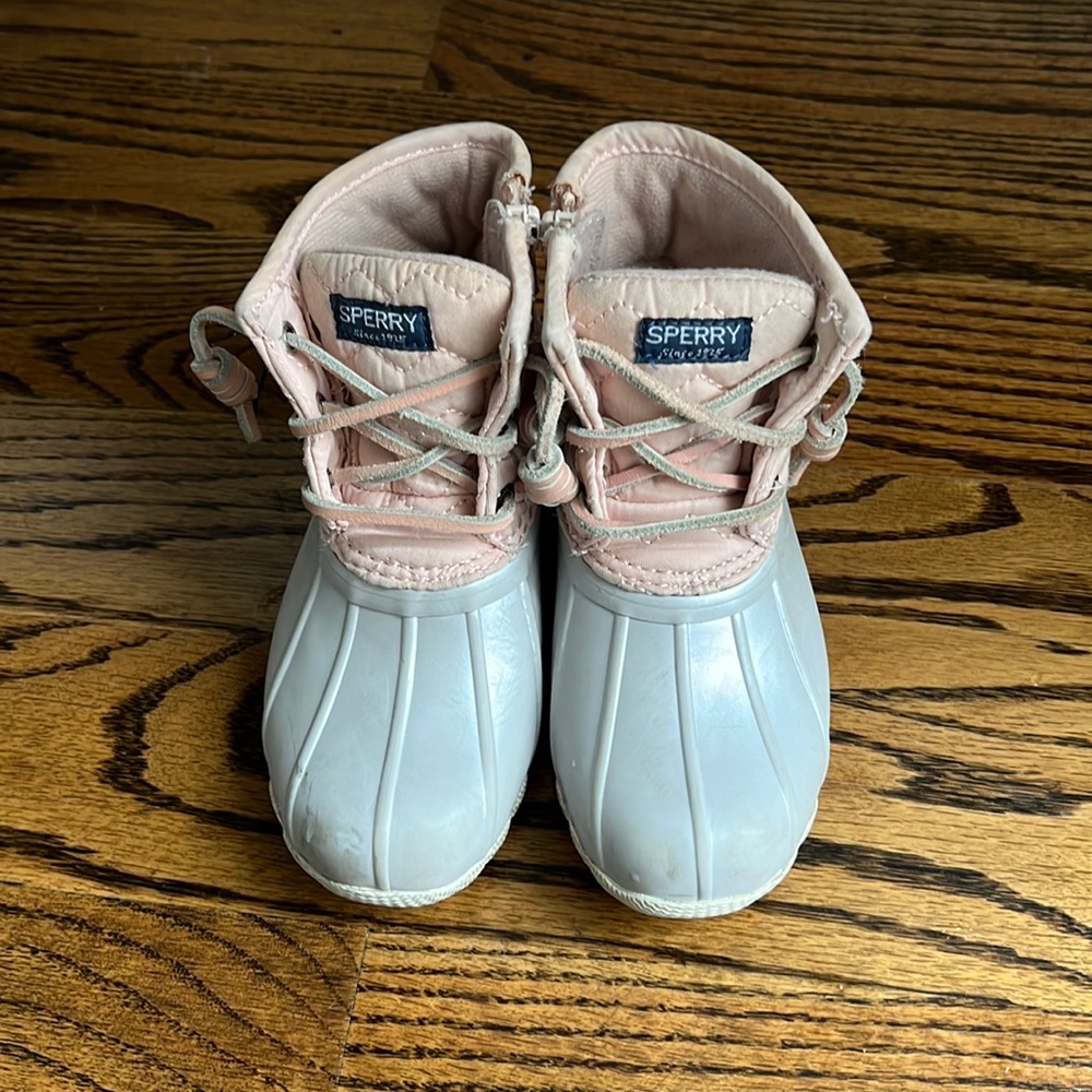 SPERRY Kids Saltwater Duck boots Size 10